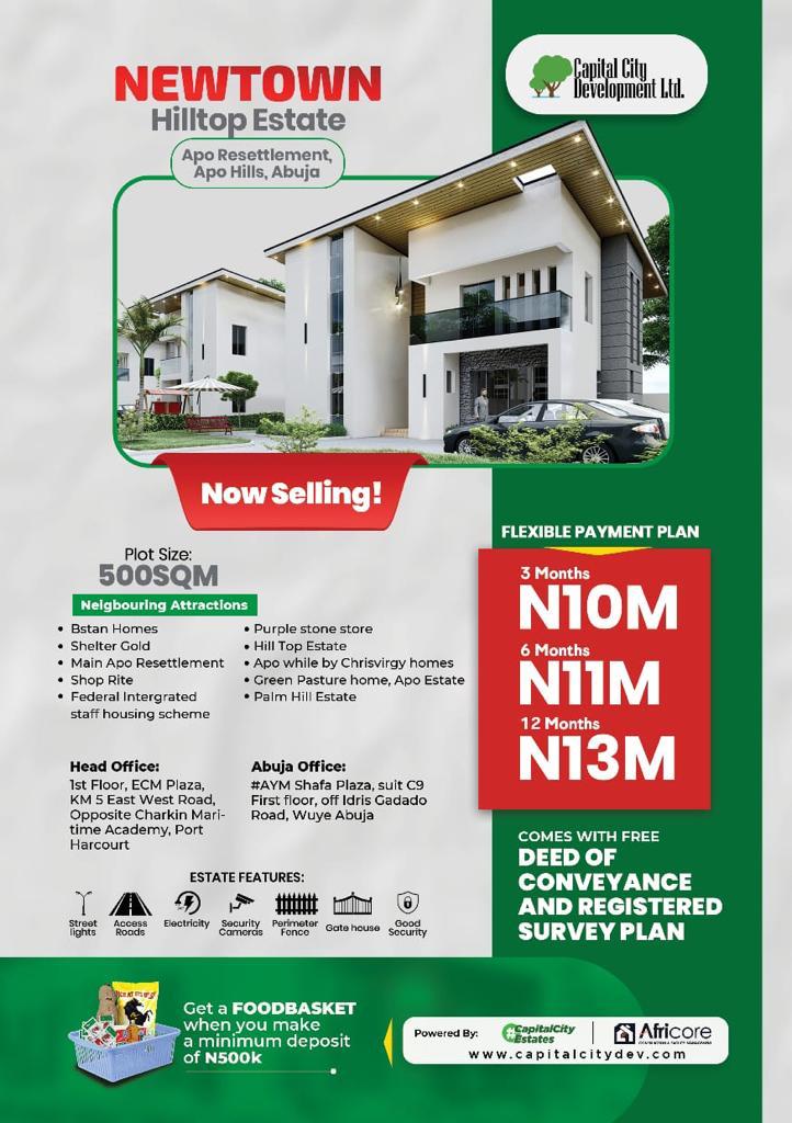 NEWTOWN HILTOP ESTATE ABUJA