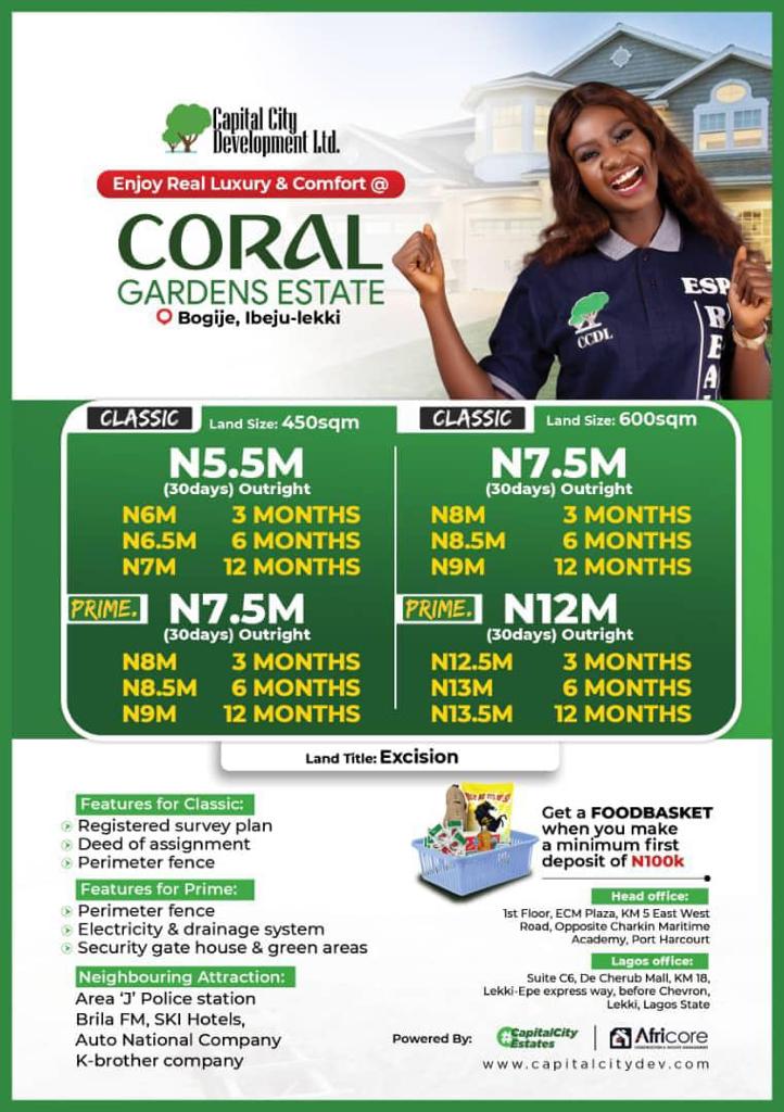 CORAL GARDENS ESTATE LAGOS(PRIME)