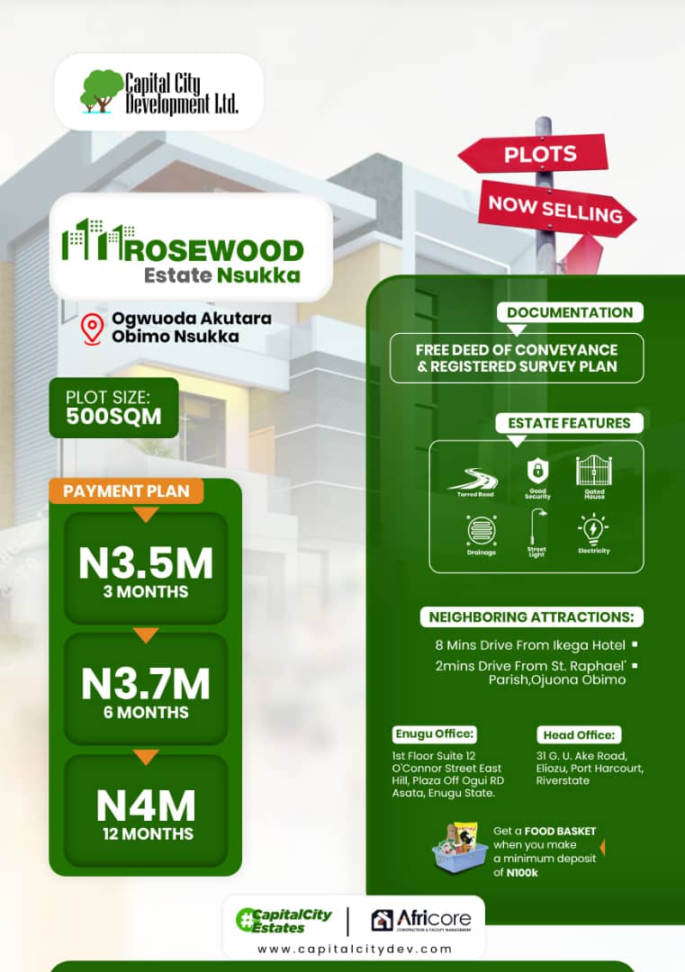 ROSEWOOD ESTATE NSUKKA ENUGU