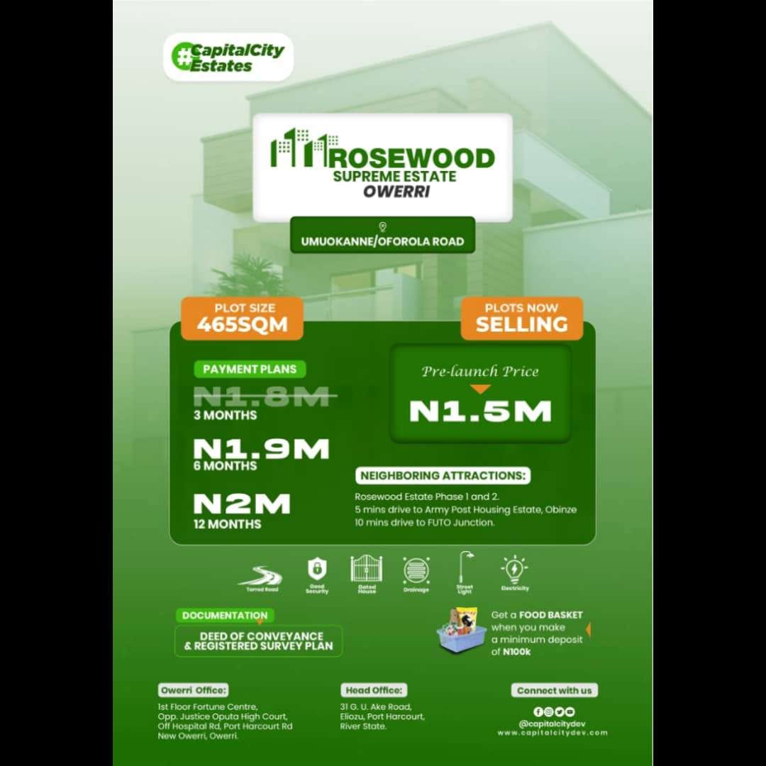 ROSEWOOD SUPREME ESTATE OWERRI