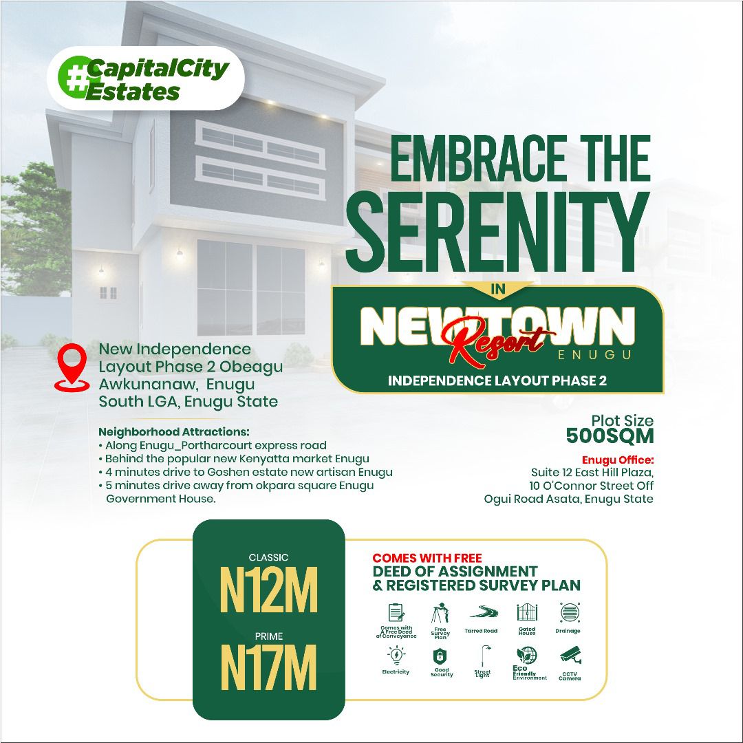 NEWTOWN RESORT ENUGU ( PRIME)