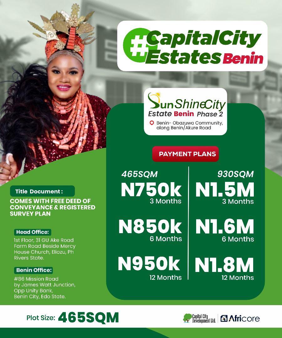 SUNSHINE CITY ESTATE PHASE 2, BENIN