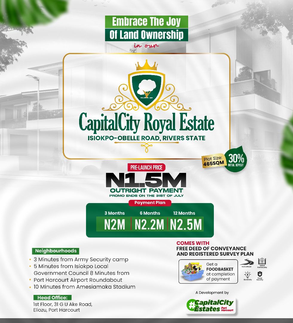 CAPITALCITY ROYAL ESTATE, RIVERS STATE