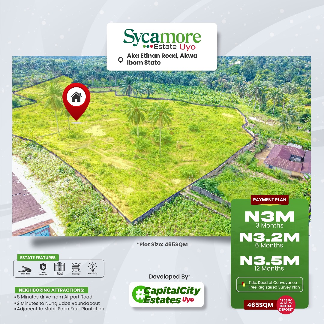 SYCAMORE ESTATE AKA-ETINAN ROAD, UYO.